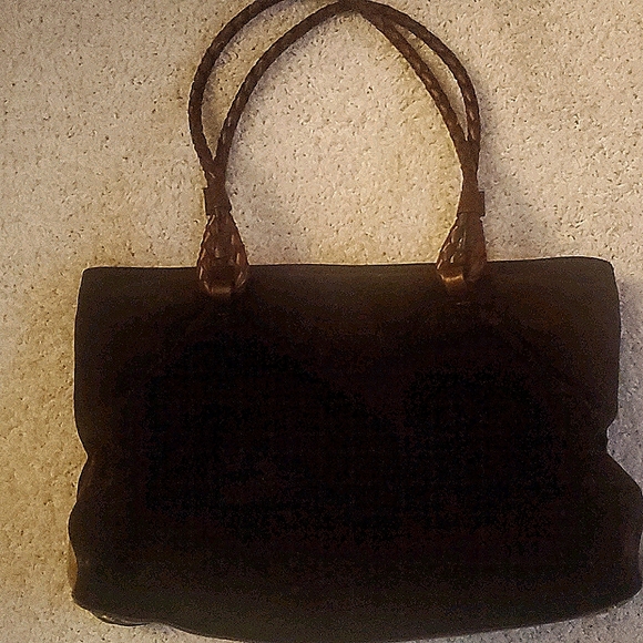 Burberry Brown Suede Shoulder Bag - Picture 4 of 13